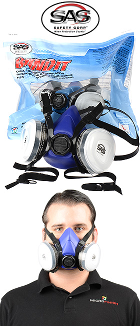 Bandit N95 Disposable Dual Cartridge Respirator for use against paint fumes