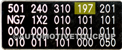 Mercedes Benz Paint Code Sticker Mercedes Benz Paint Code Sticker